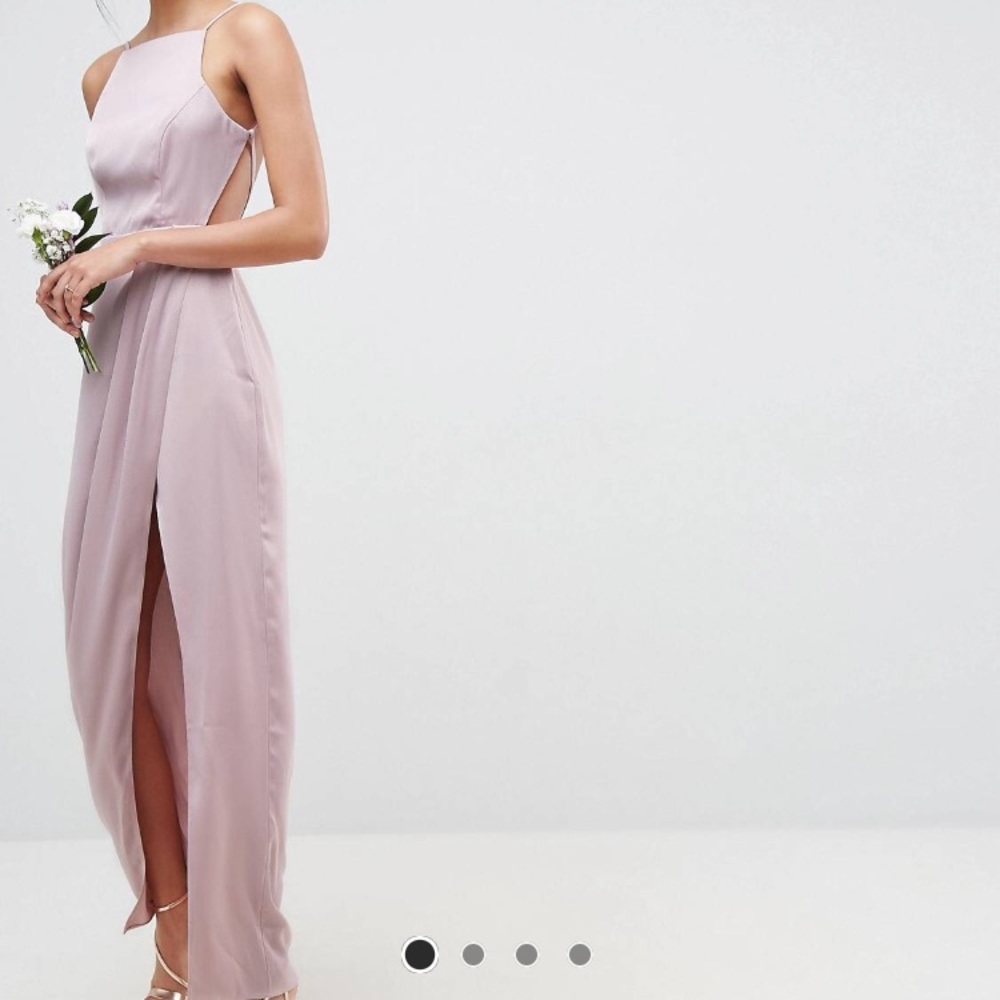ASOS Long Maxi Gown Backless Slit Dress